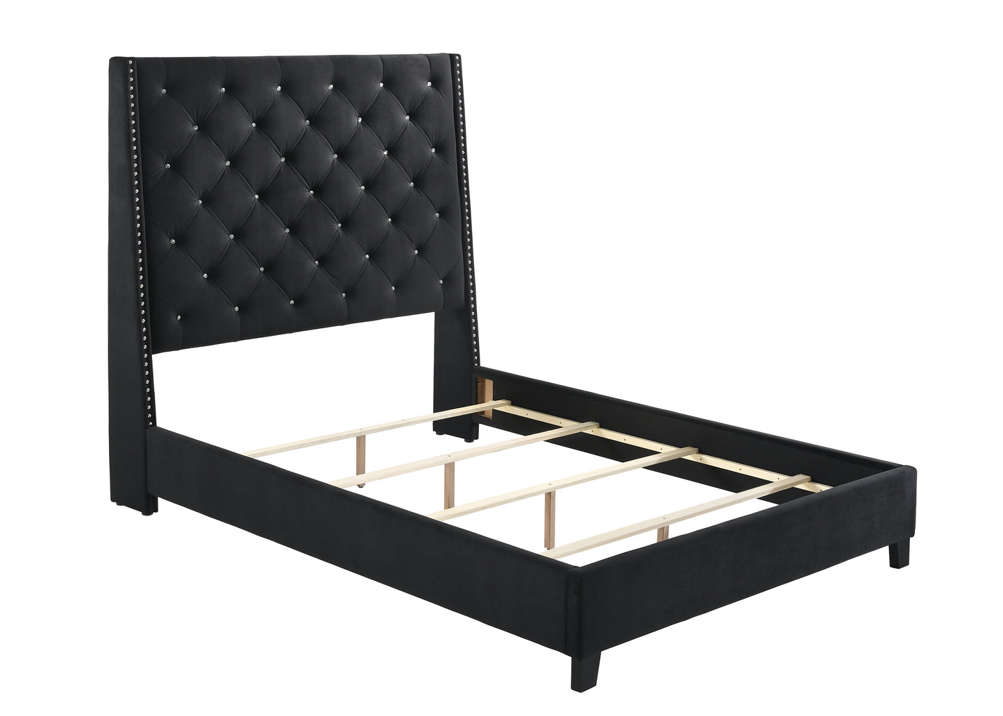 CHANTILLY BED BLACK (CM)