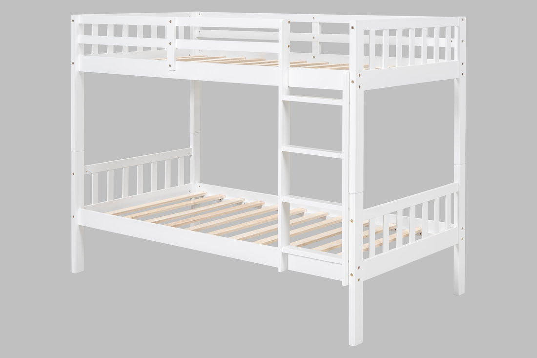 BB11 Twin/Twin Bunk Bed White (HH)