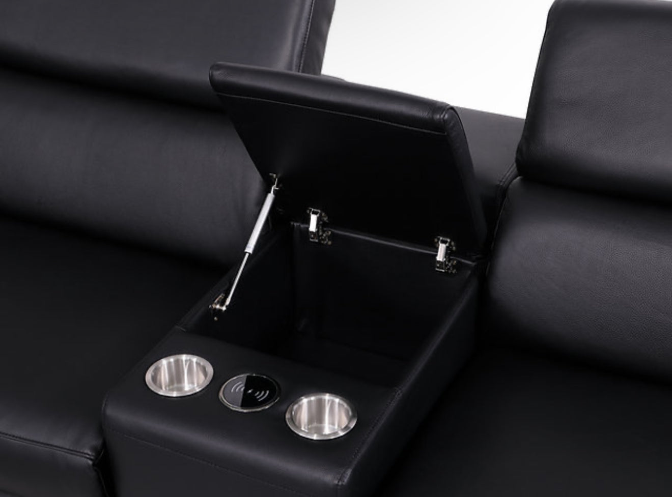6Pcs Picasso Reclining Sectional (Black 2 Power) (NE)