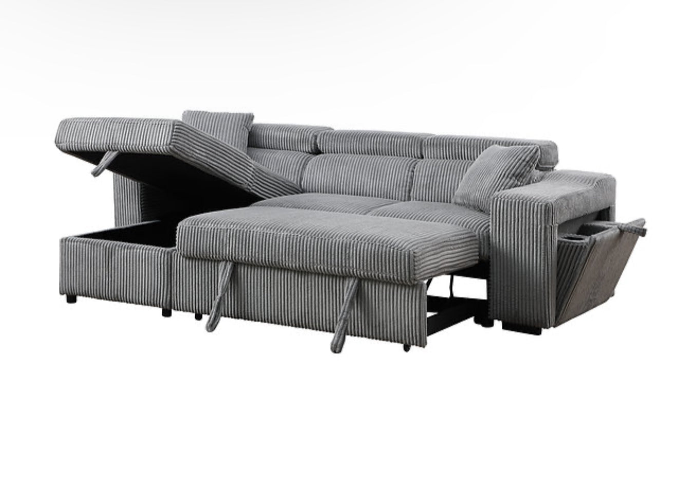 Bonaterra Grey Reversible Sectional (NE)