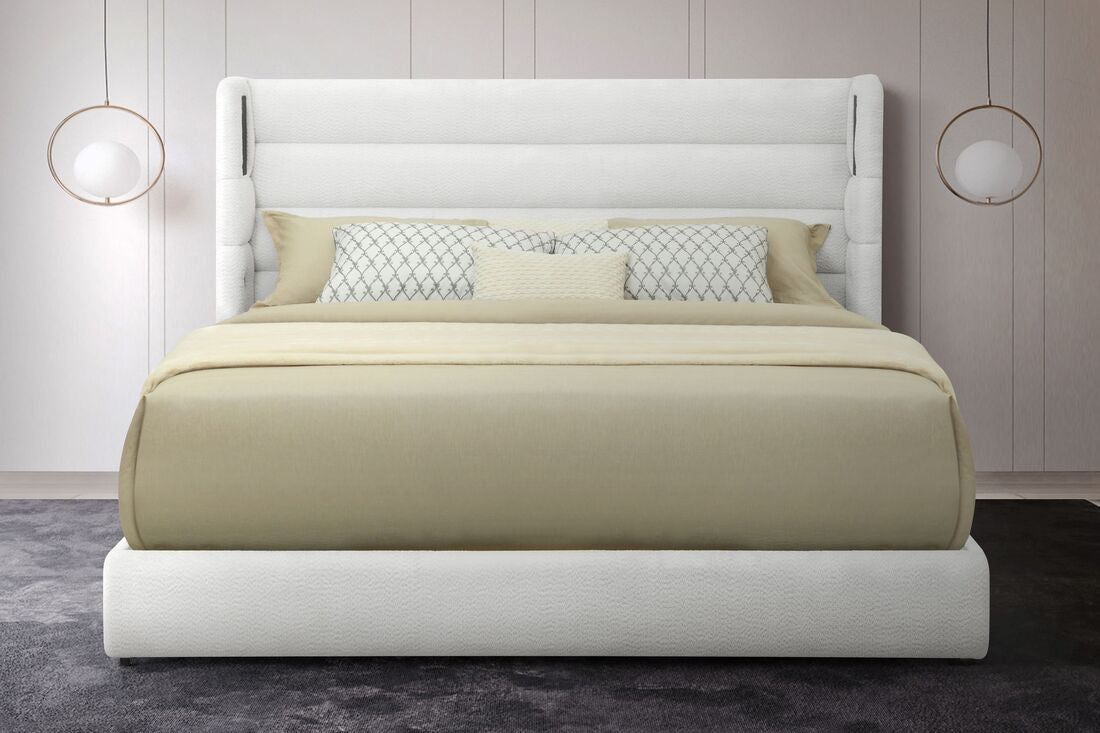 Hero White Platform Bed (HH)
