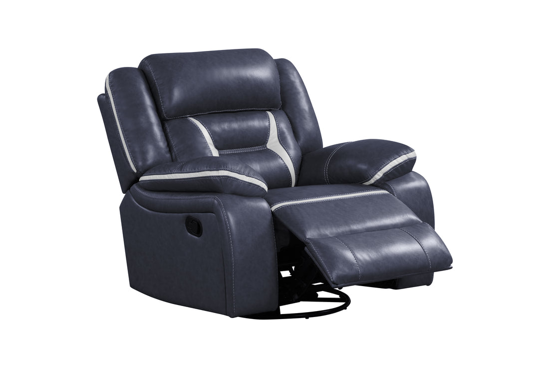 Luka30 Blue OVERSIZED 3PC Reclining Set (HH)