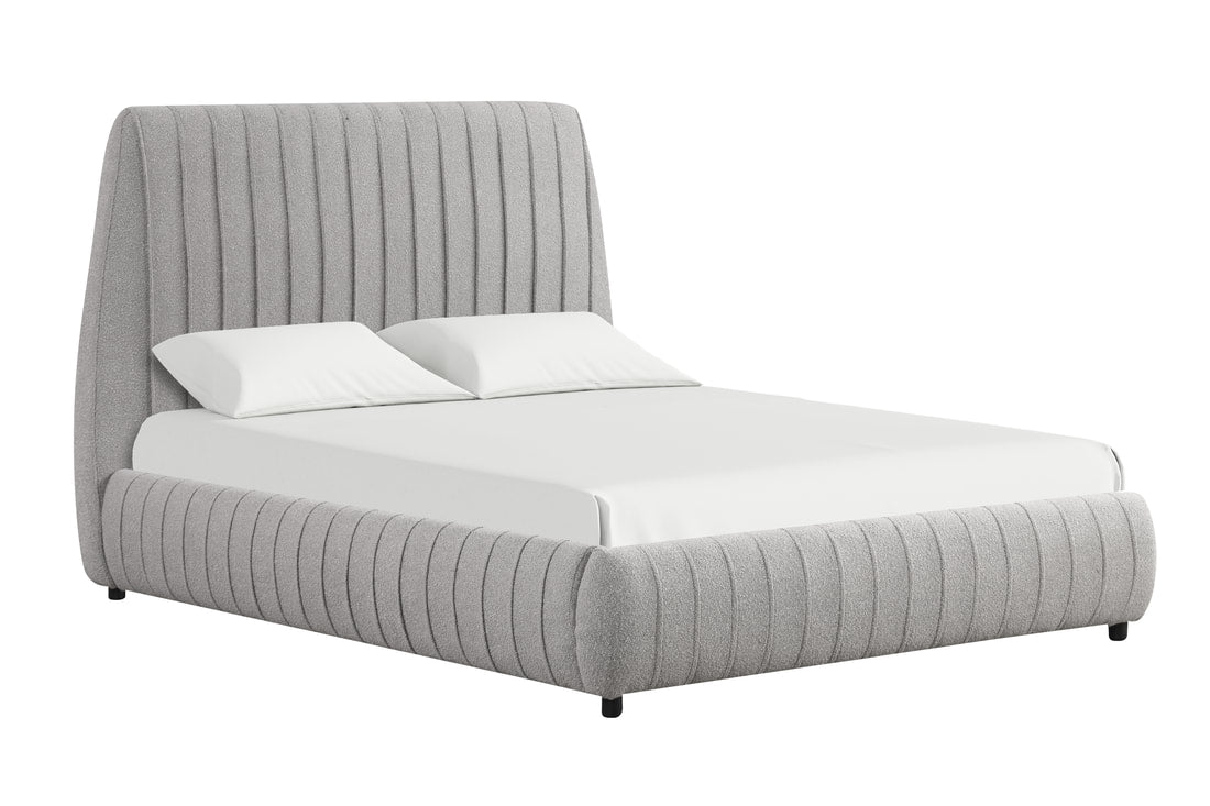 Oasis Gray Platform Bed - Queen, King (HH)
