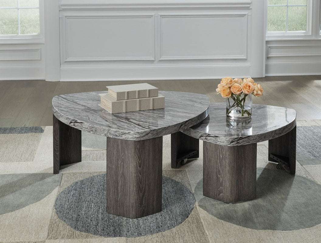 T600-0 - Stacked Cocktail Table (HH)