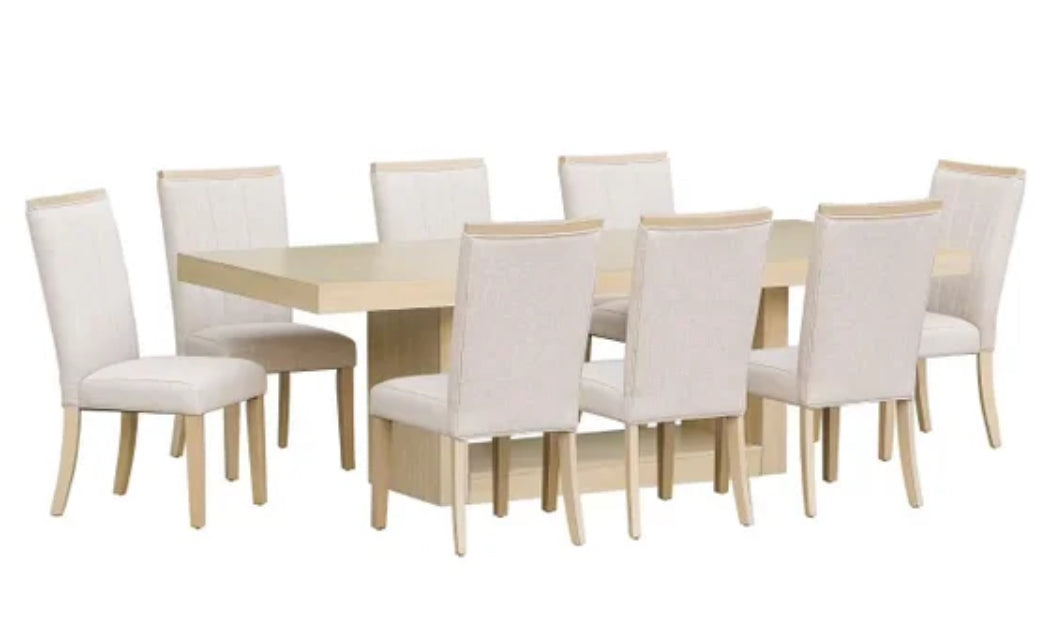Dining Table + 8 Chair Set