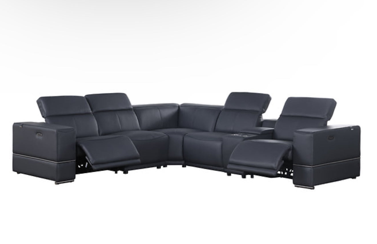 6pcs Franco Sectional Reclining (DK. Navy 2 Power) (NE)