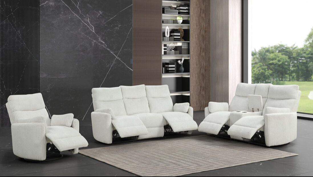 PEPPI - Beige 3pc Reclining Set (HH)