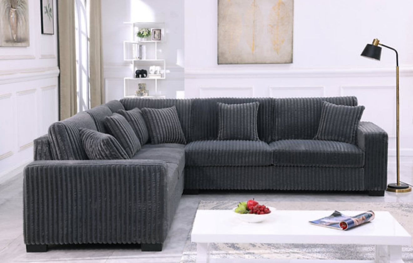Comfy II 3pcs Sectional (Grey) (NE)