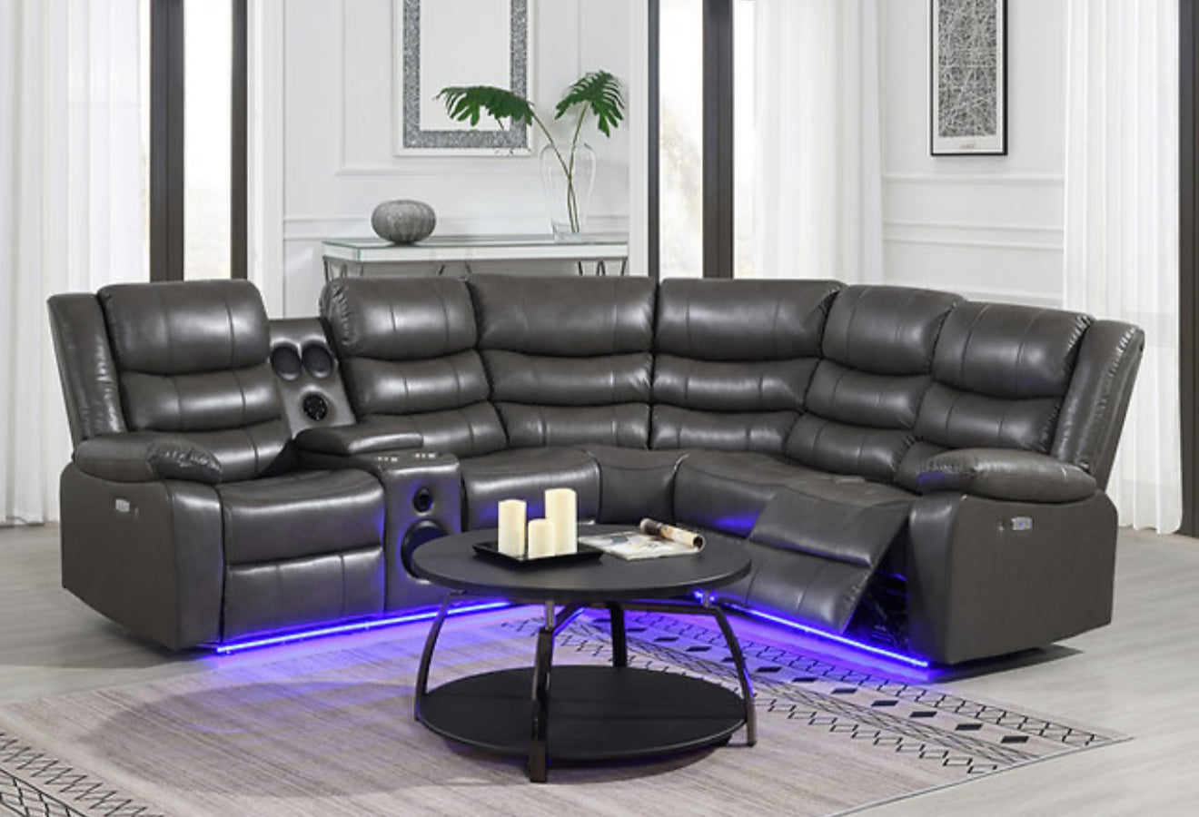 Sonic Sectional (Grey) (NE)