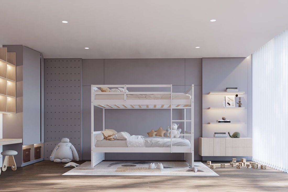 BB11 Twin/Twin Bunk Bed White (HH)