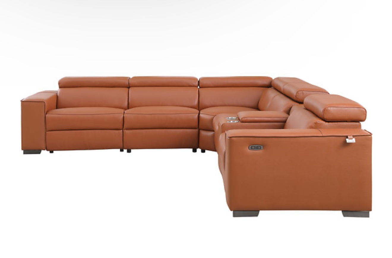 6Pcs Picasso Reclining Sectional (Carmel 2 Power) (NE)