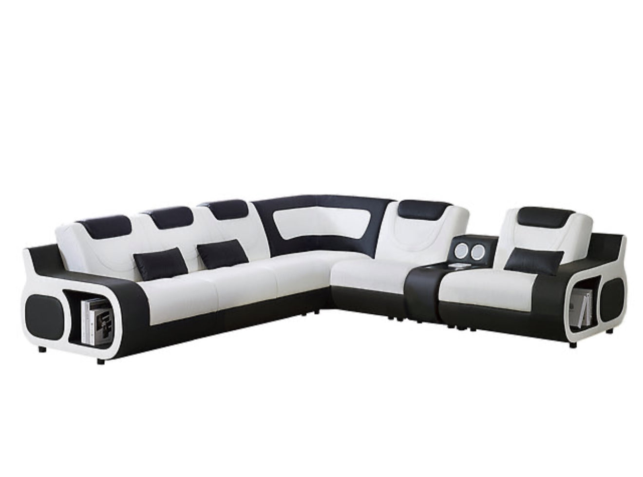 TRON SECTIONAL (Black/White) (NE)
