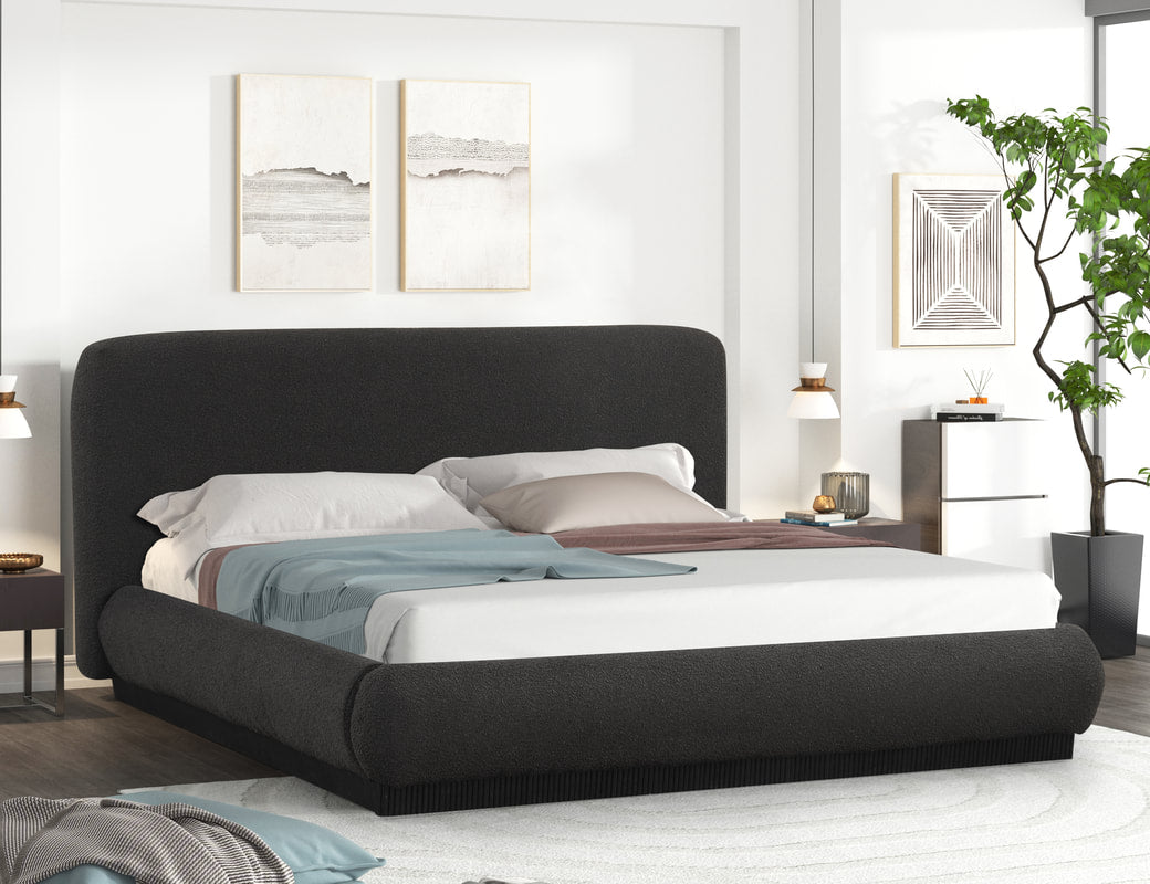 Annie Black Platform Bed - Queen, King (HH)
