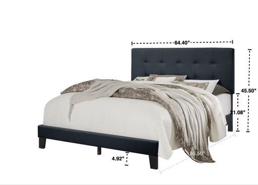 940 Charcoal Platform Bed - Twin, Full, Queen, King (HH)