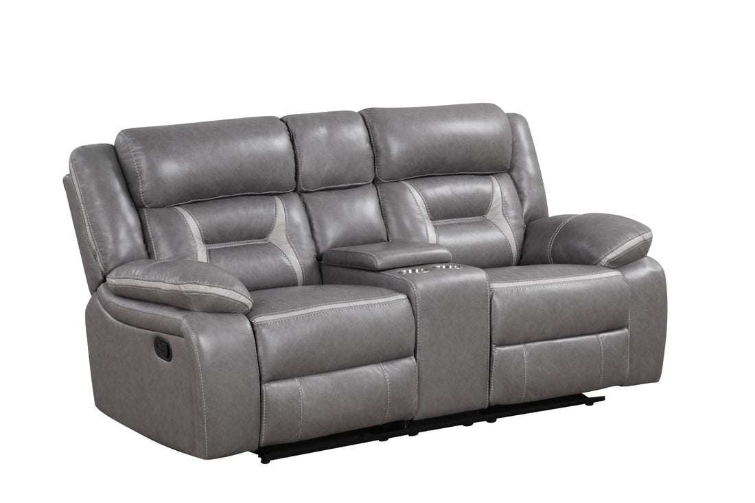 Luka10 Gray OVERSIZED 3PC Reclining Set (HH)