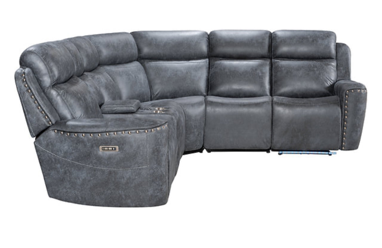 Romi Sectional Recliner (Grey) (NE)