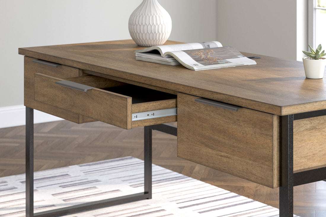 H632-44 - Office Desk (Light Brown) (HH)