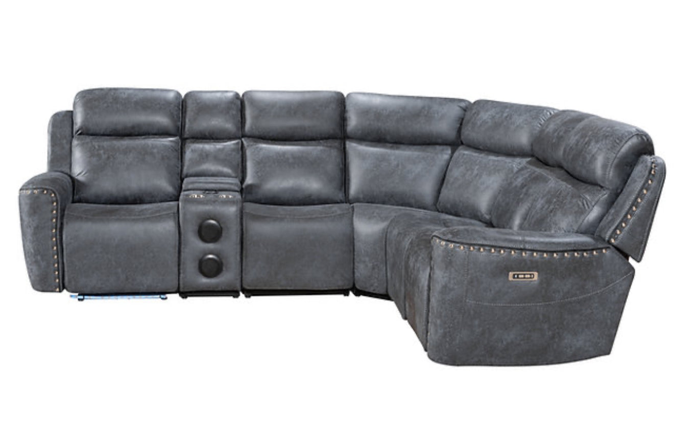 Romi Sectional Recliner (Grey) (NE)
