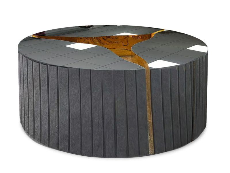 A613 Coffee Table (SMOKE GLASS) (HH)