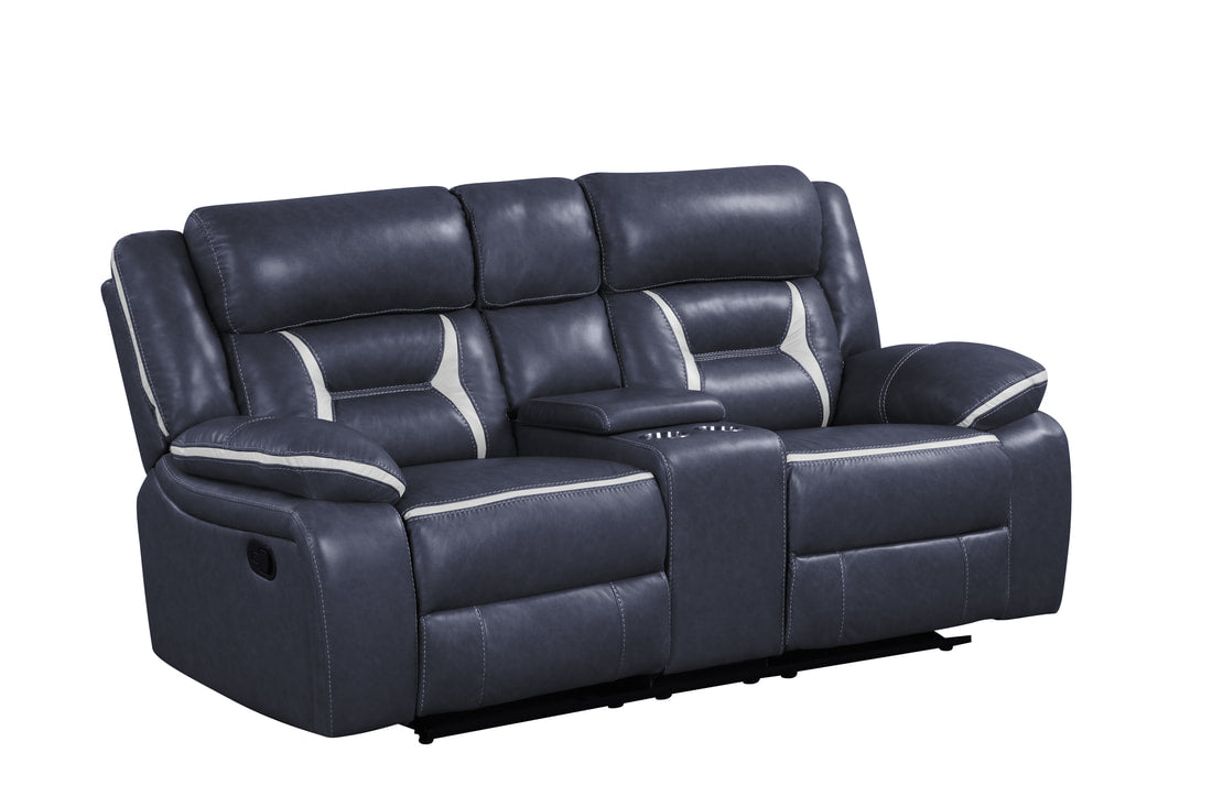 Luka30 Blue OVERSIZED 3PC Reclining Set (HH)