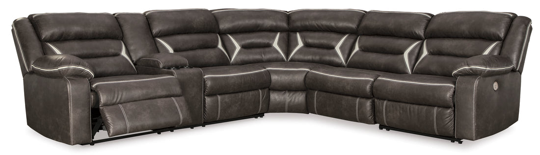 Ashley Midnight Power Reclining Sectional (HH)