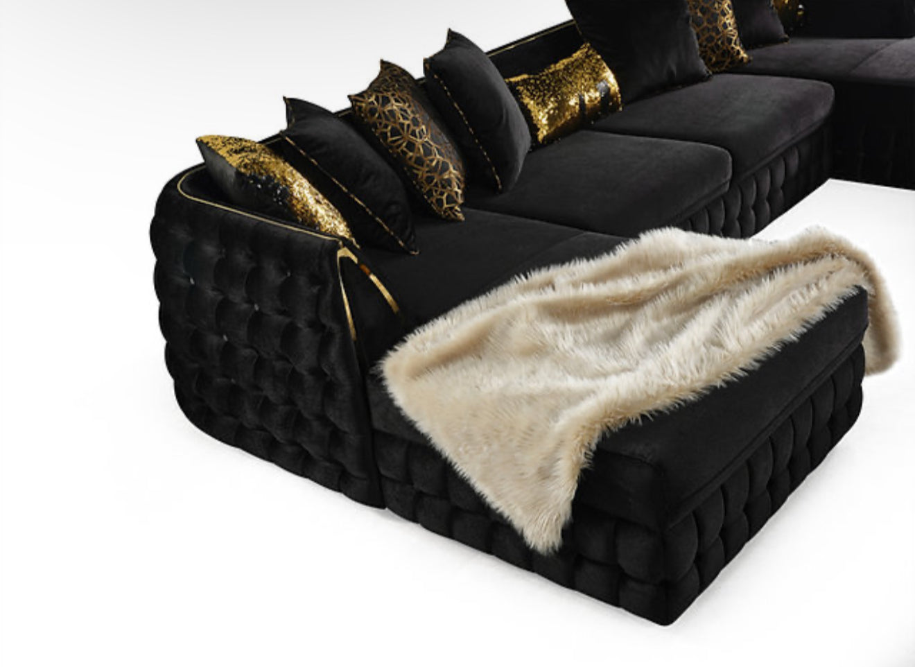 Sicilya Sectional (Black) (NE)