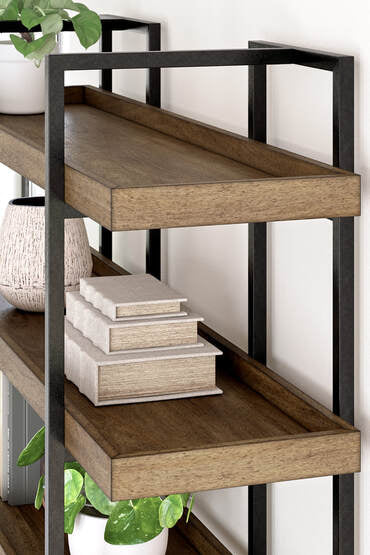 H632-70 - Bookcase (Light Brown) (HH)