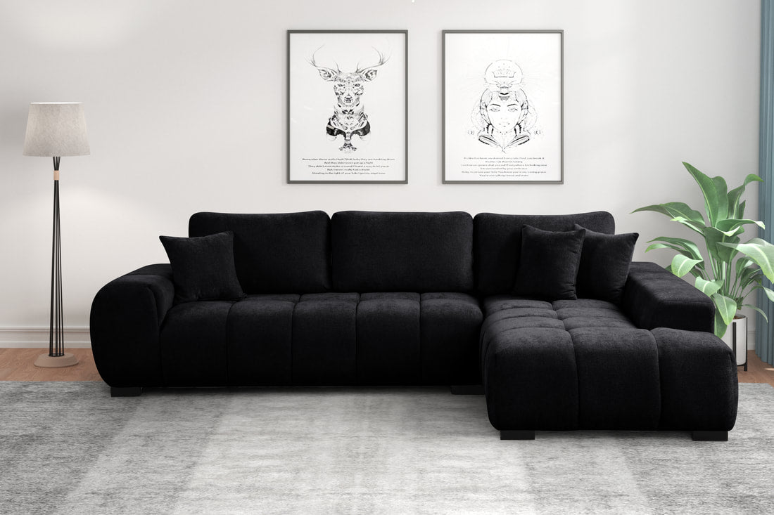 Manhattan2 - Black Sectional (HH)