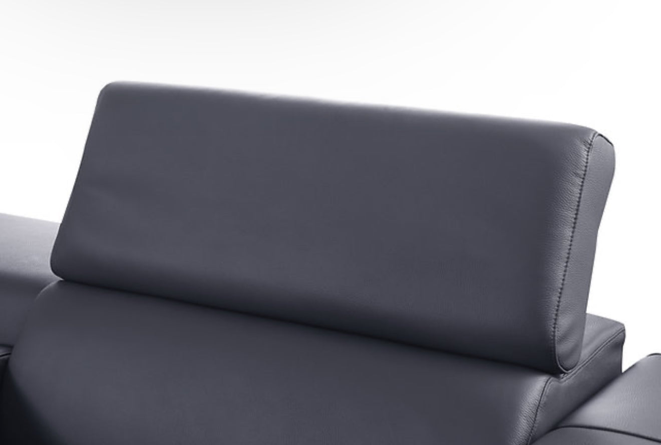 6Pcs Picasso Reclining Sectional (DK. Grey 2 Power) (NE)