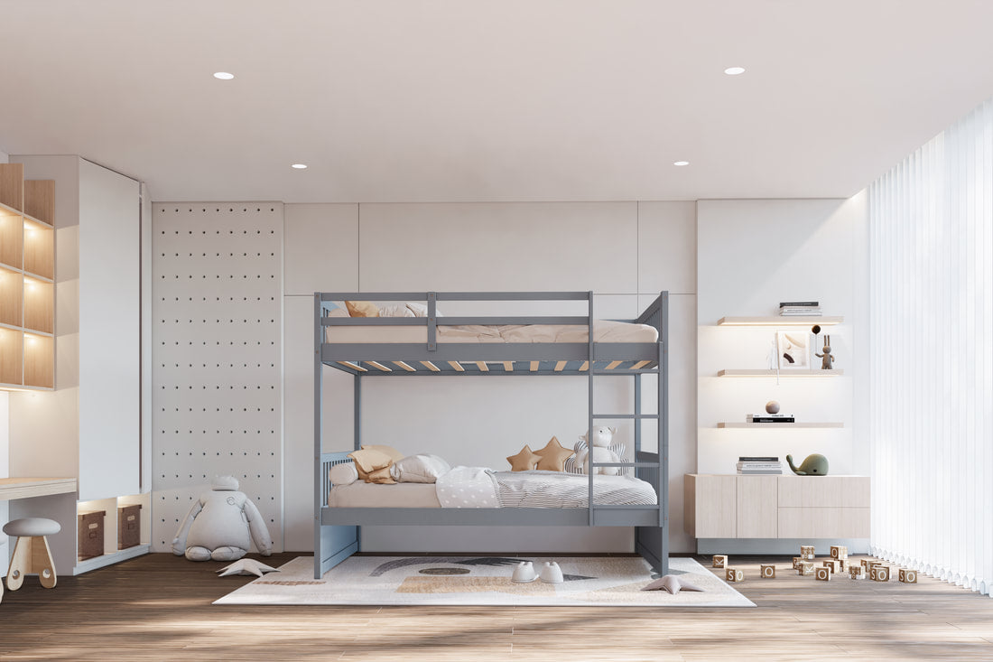 BB13 Twin/Twin Bunk Bed Grey (HH)