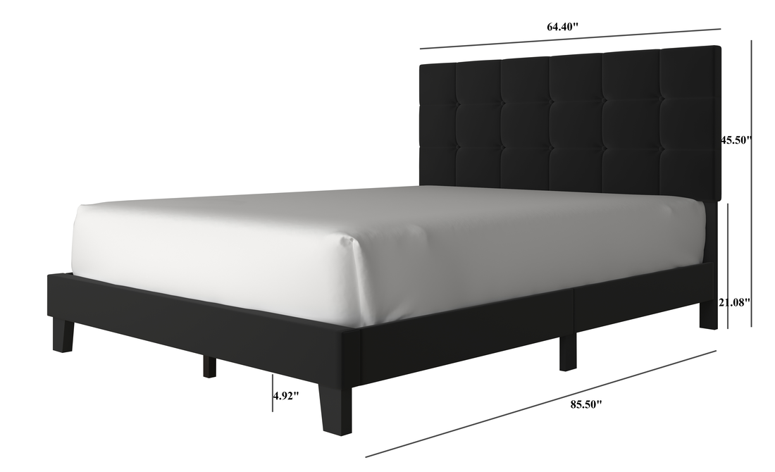 920 Black Platform Bed - Twin, Full, Queen, King (HH)
