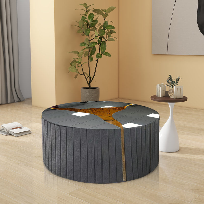A613 Coffee Table (SMOKE GLASS) (HH)
