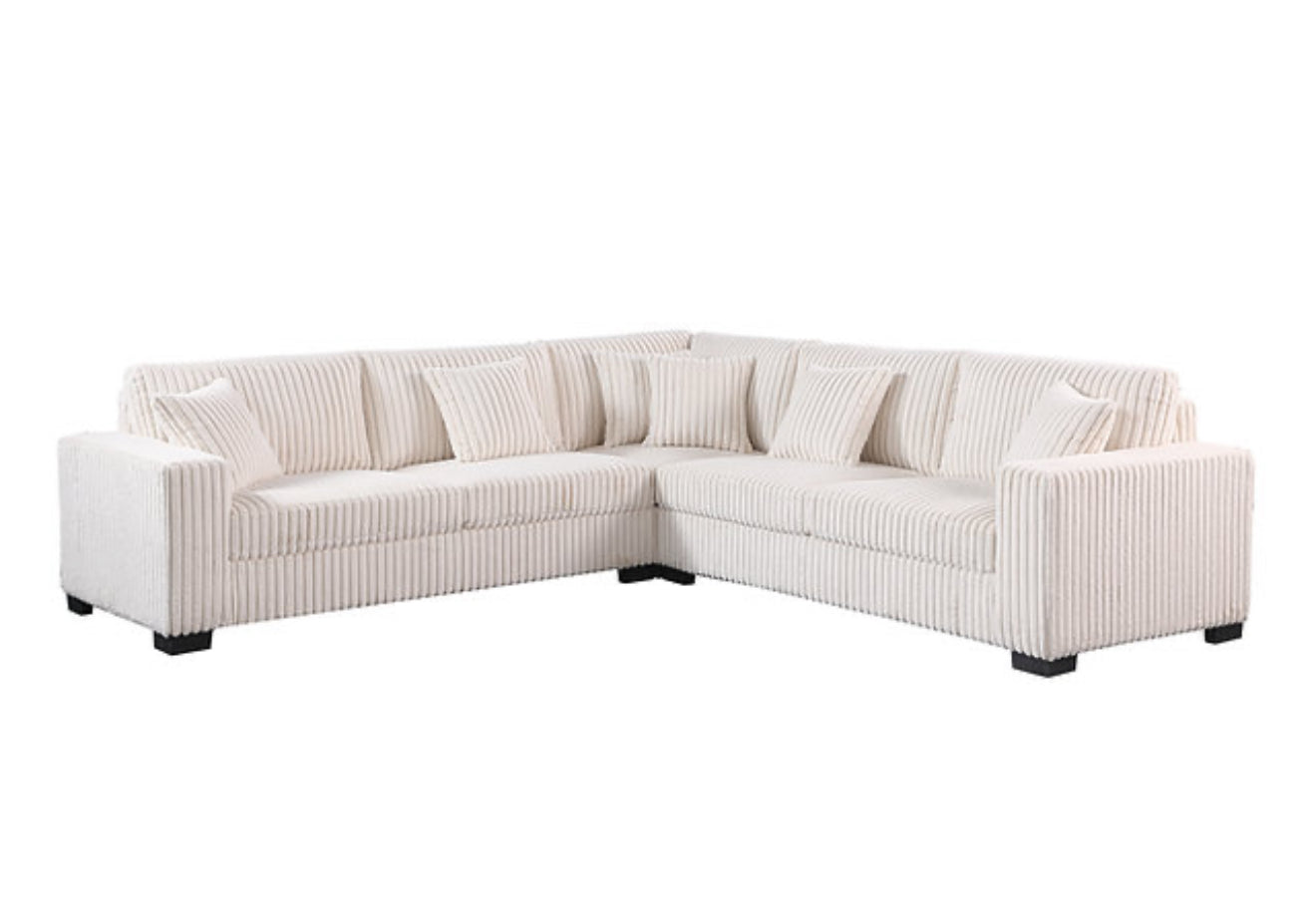 Comfy II 3pcs Sectional (Cream) (NE)
