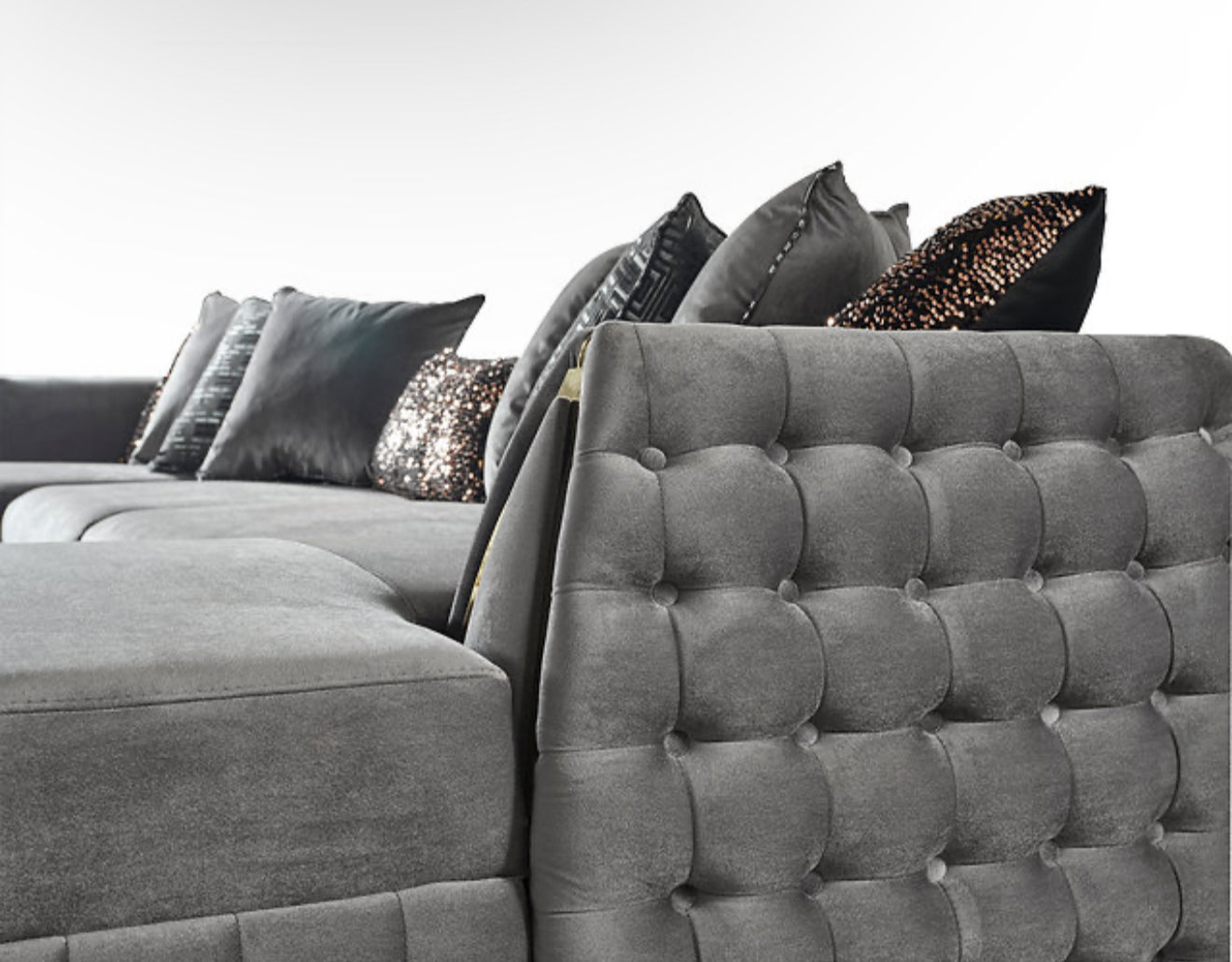 Sicilya Sectional (Grey) (NE)