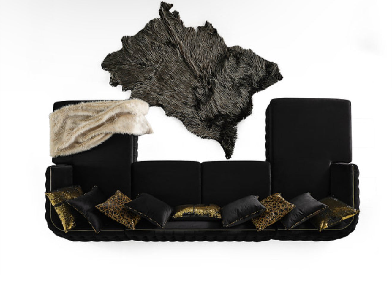 Sicilya Sectional (Black) (NE)