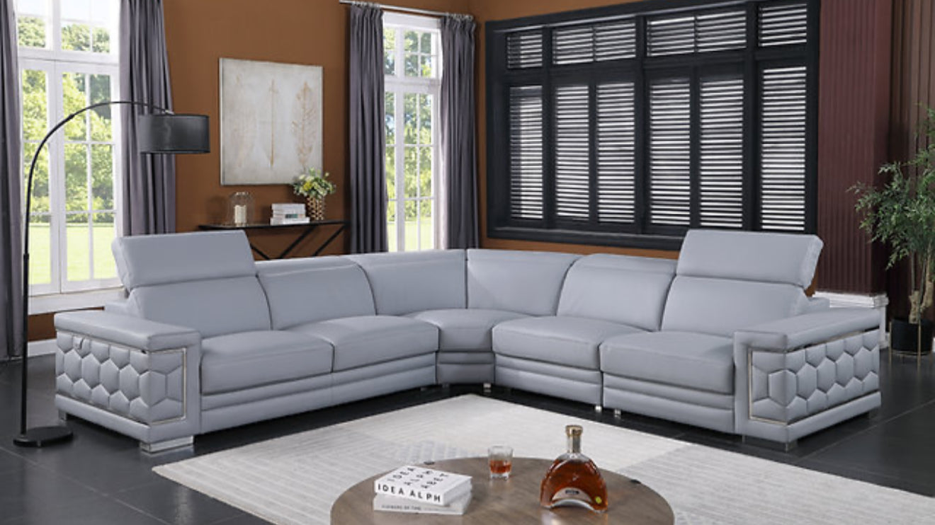 Favo Sectional (LT. Blue) (NE)