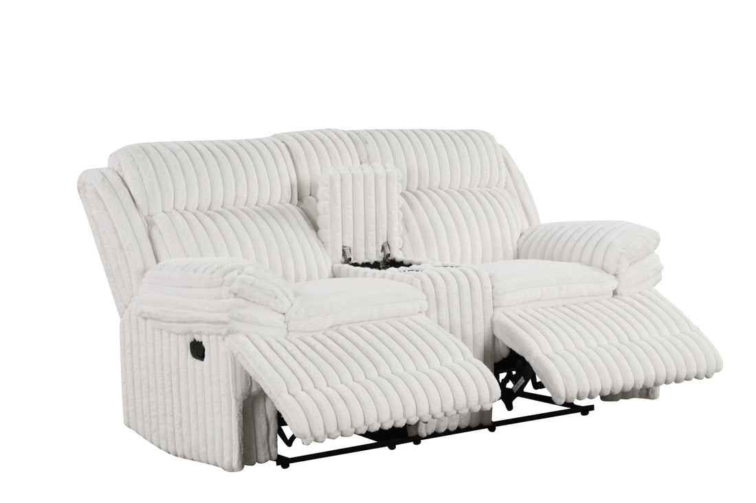 Heaven - White 3pc Reclining Set (HH)
