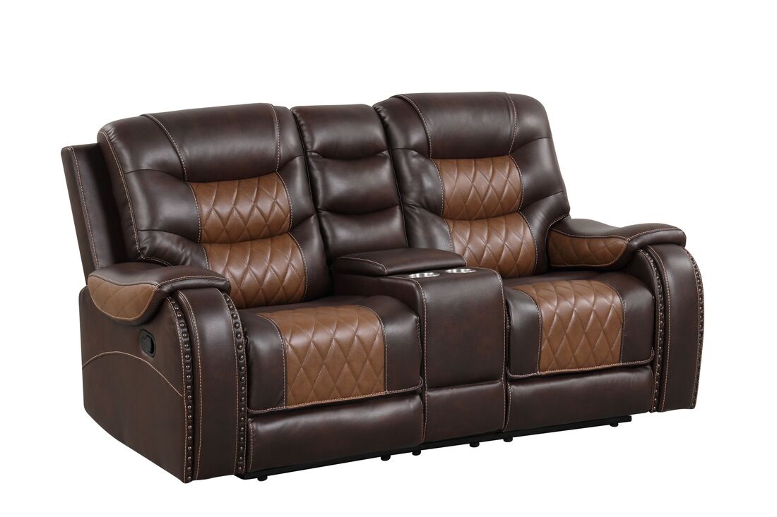 Ashley1001 2Tone Brown OVERSIZED 3PC Reclining Set (HH)