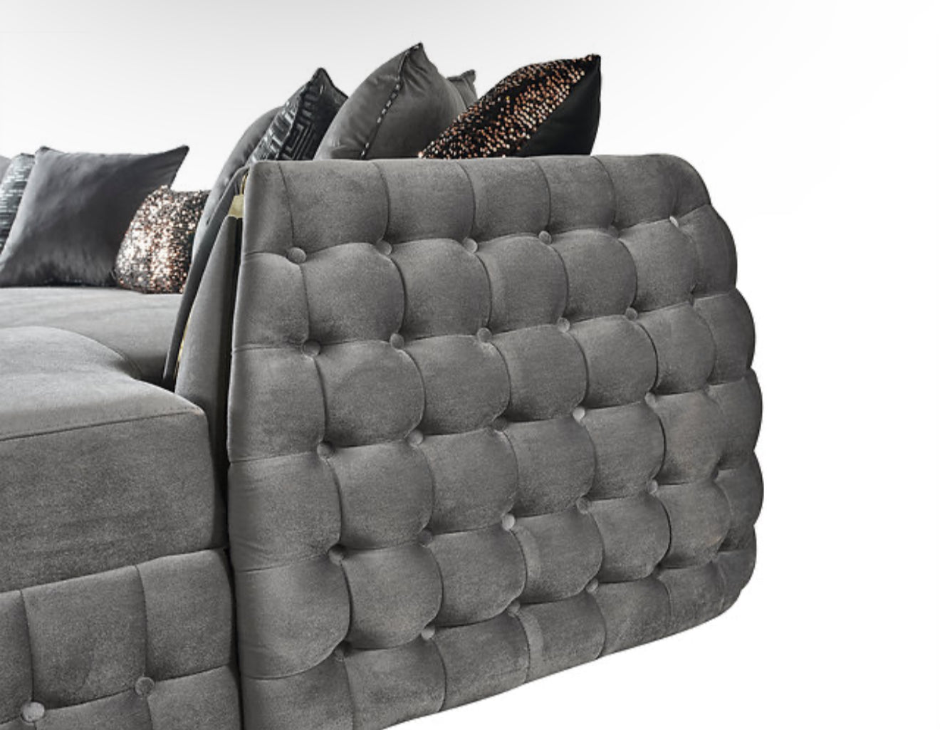 Sicilya Sectional (Grey) (NE)