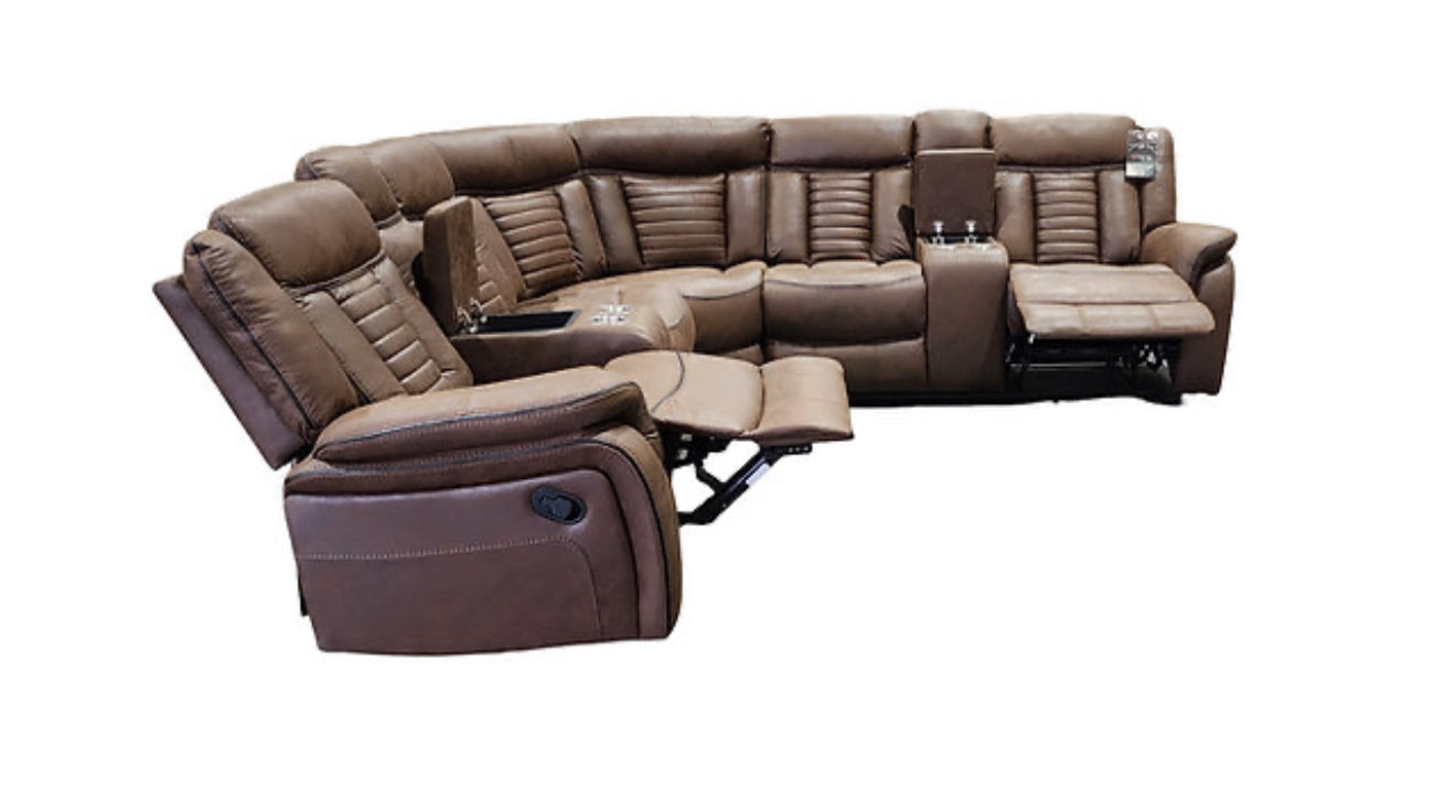 Samuel Sectional (Brown) (NE)