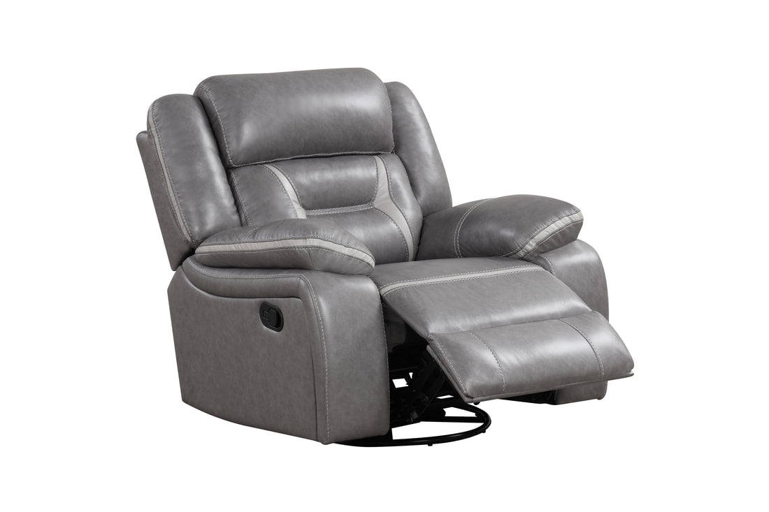 Luka10 Gray OVERSIZED 3PC Reclining Set (HH)