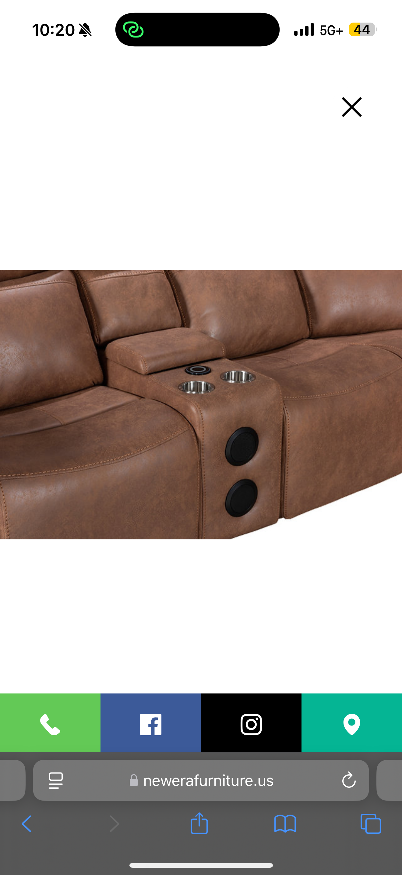 Romi Sectional Reclining (Brown) (NE)