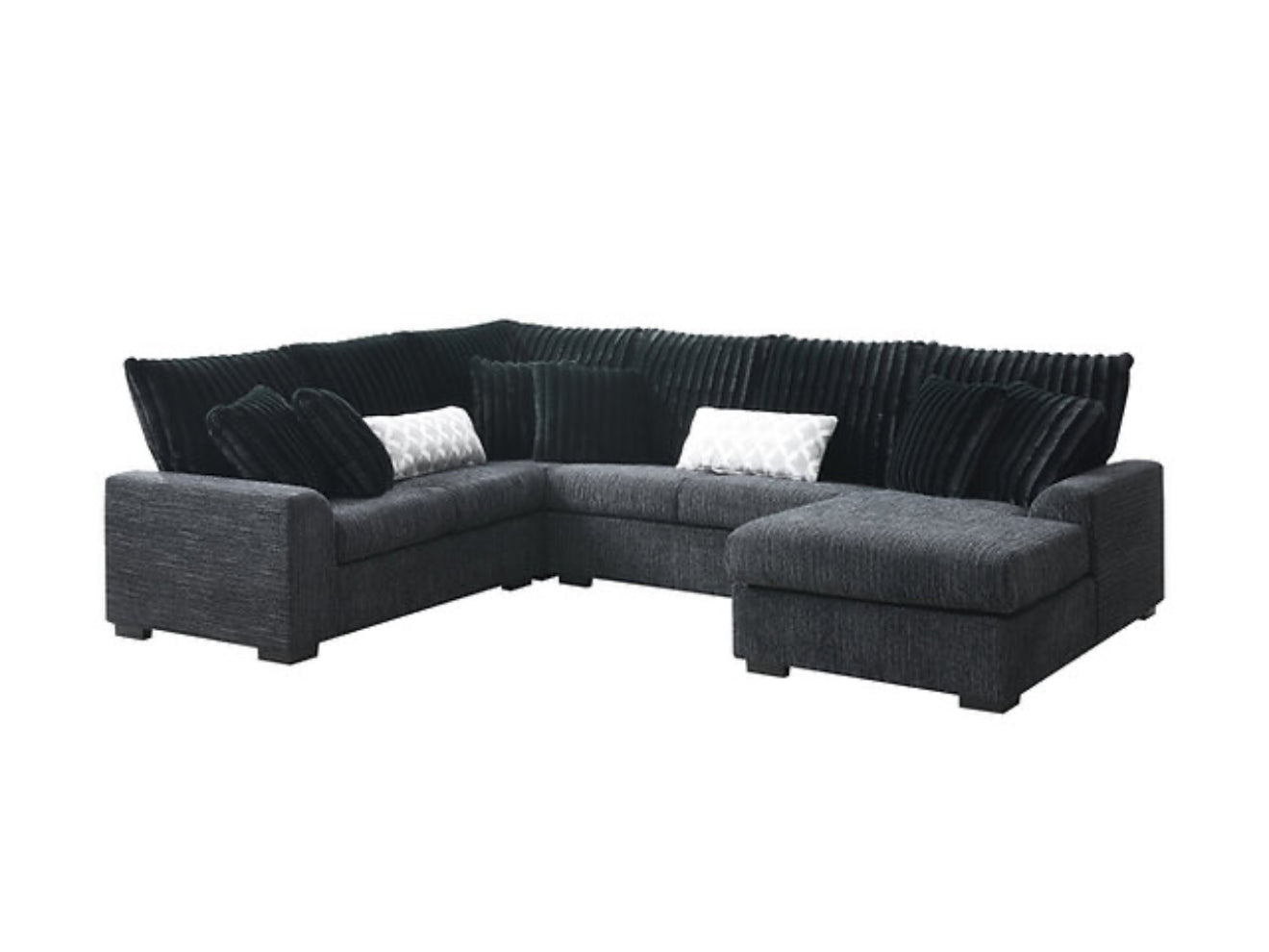 Brady Sectional (Black) (NE)