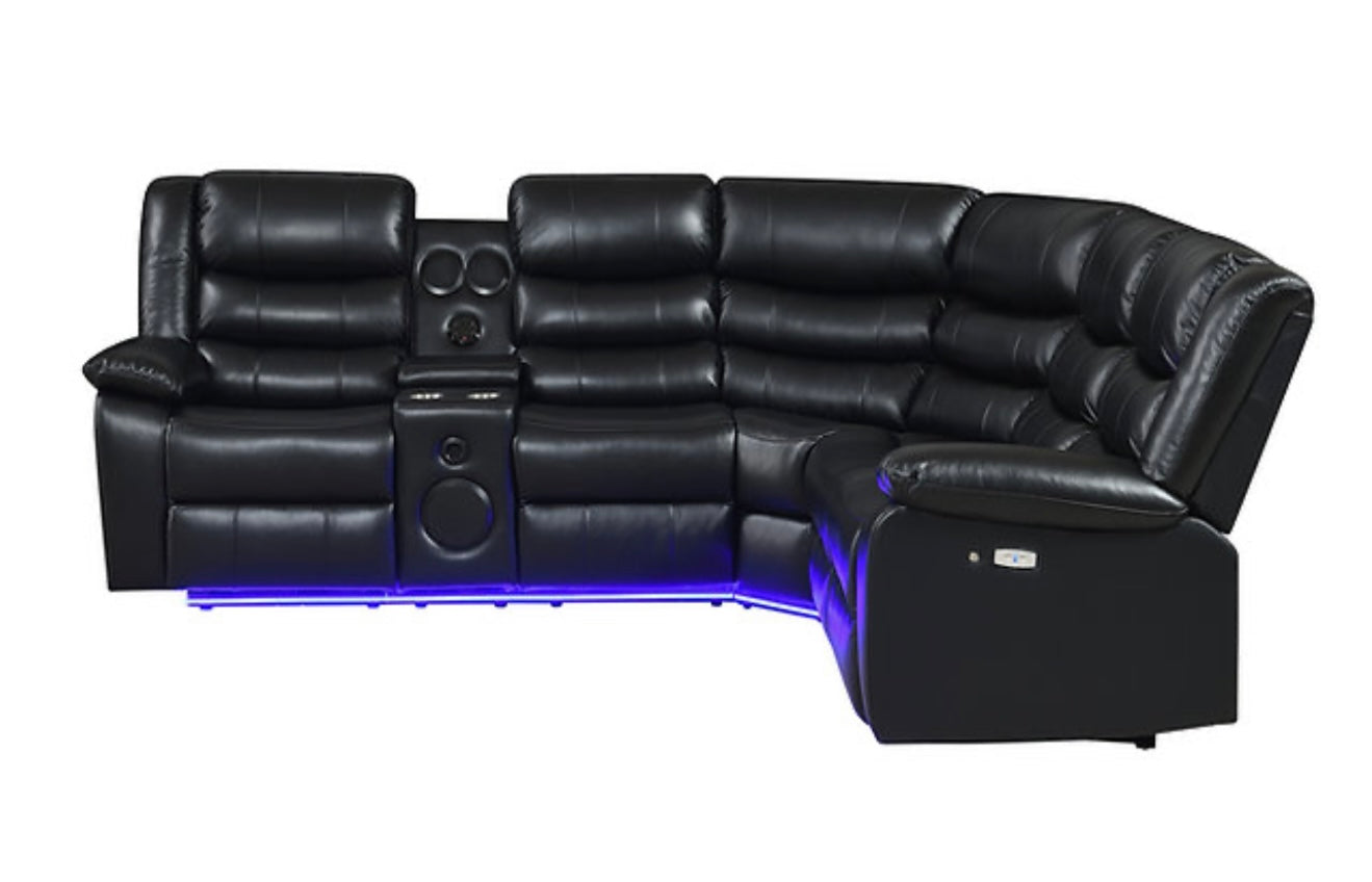 Sonic Sectional (Black) (NE)