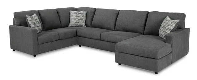 Ashley Charcoal Sectional RAF Chaise
