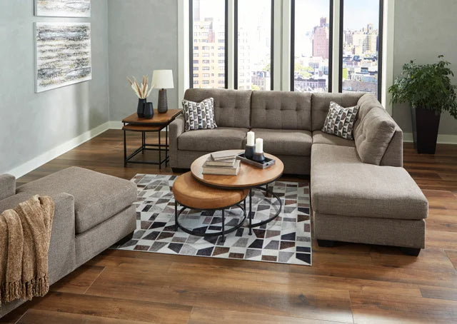 Ashley Chocolate Sectional (HH)