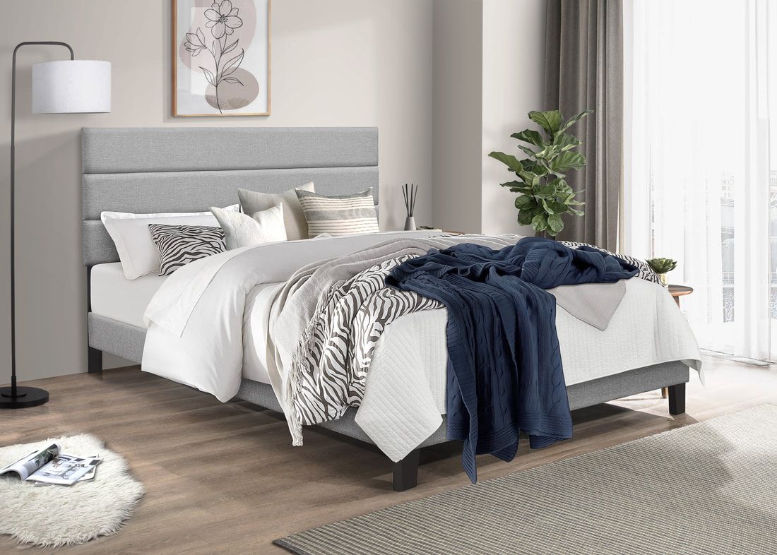 HH610 Platform Bed -twin, Full, Queen, King (HH)