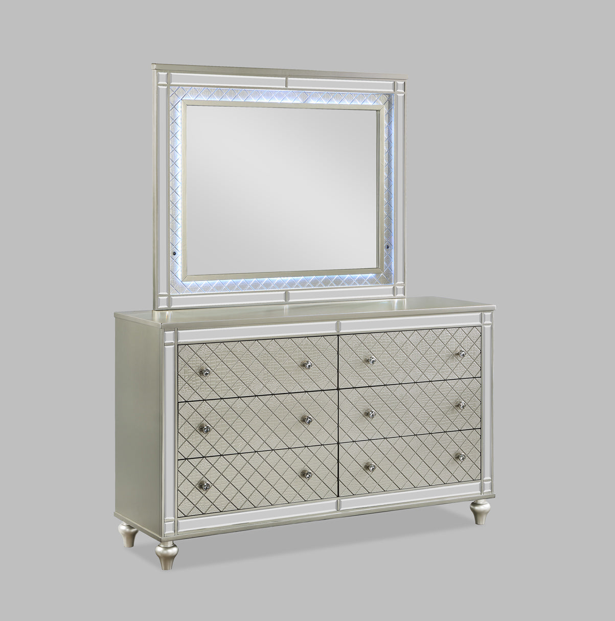 CRISTIAN BEDROOM GROUP (CHAMPAGNE) (CM)
