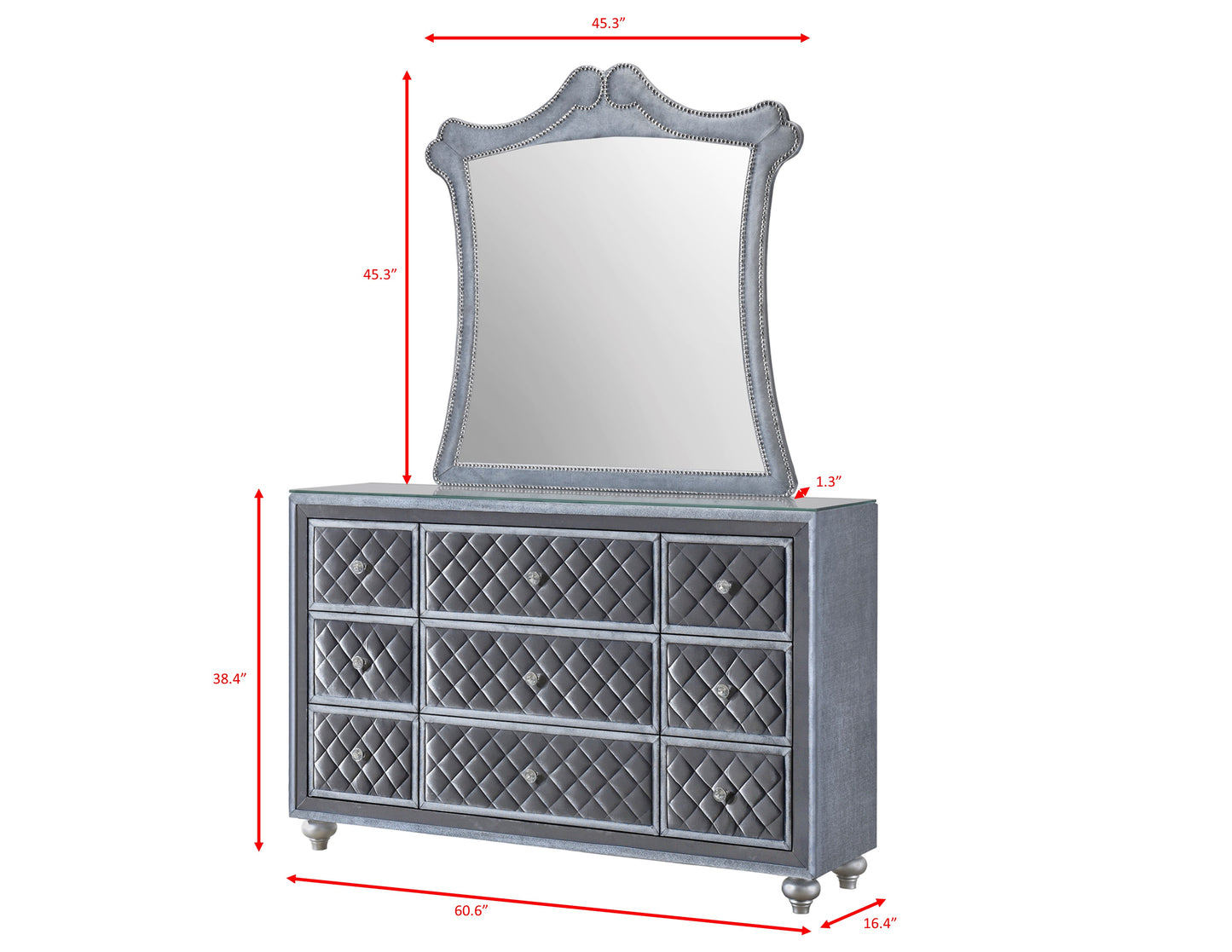 CAMEO WING W/LED BED GROUP (CM)