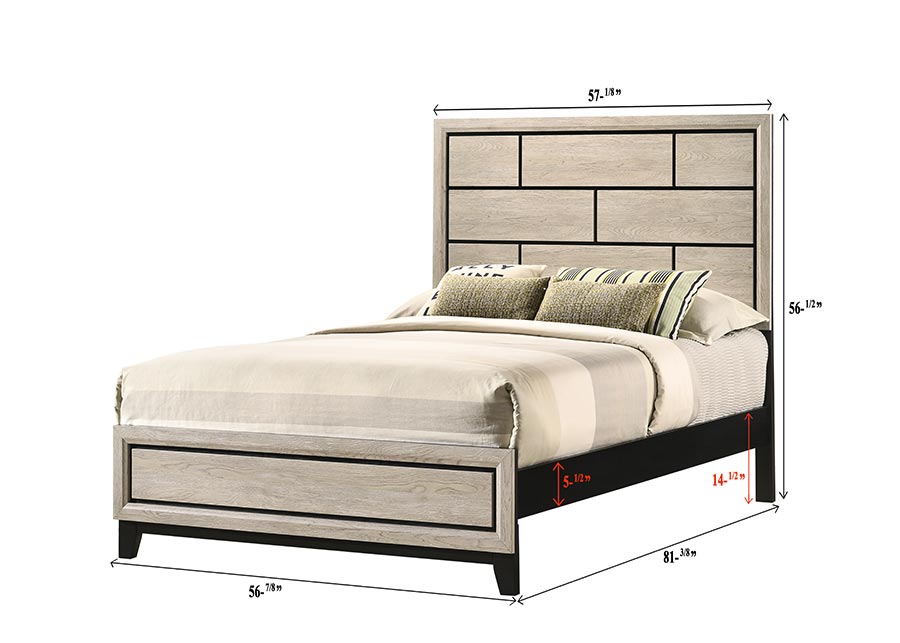 AKERSON DESTIN DRIFT WOOD BEDROOM GROUP (CM)(HH)